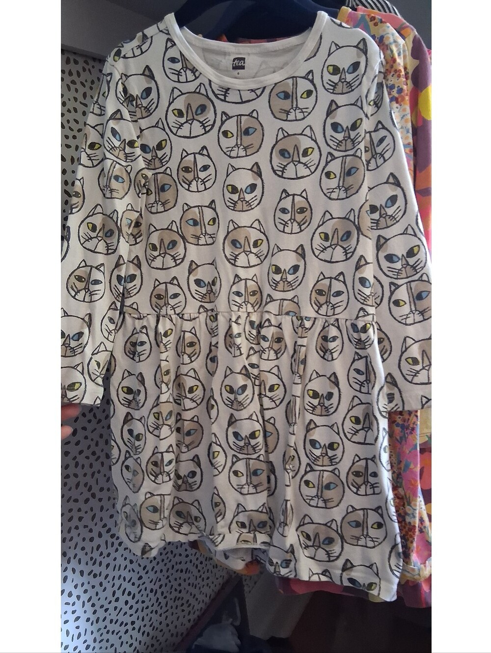 Tea Collection Cat Print Dress